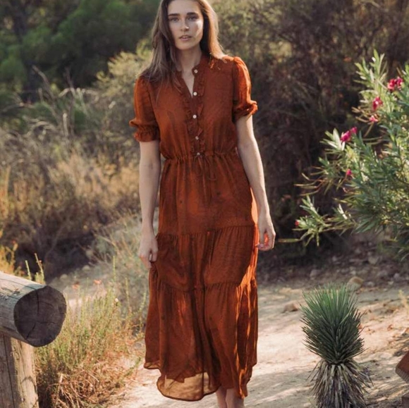 New Christy Dawn Elle Pumpkin Paisley - Picture 1 of 10